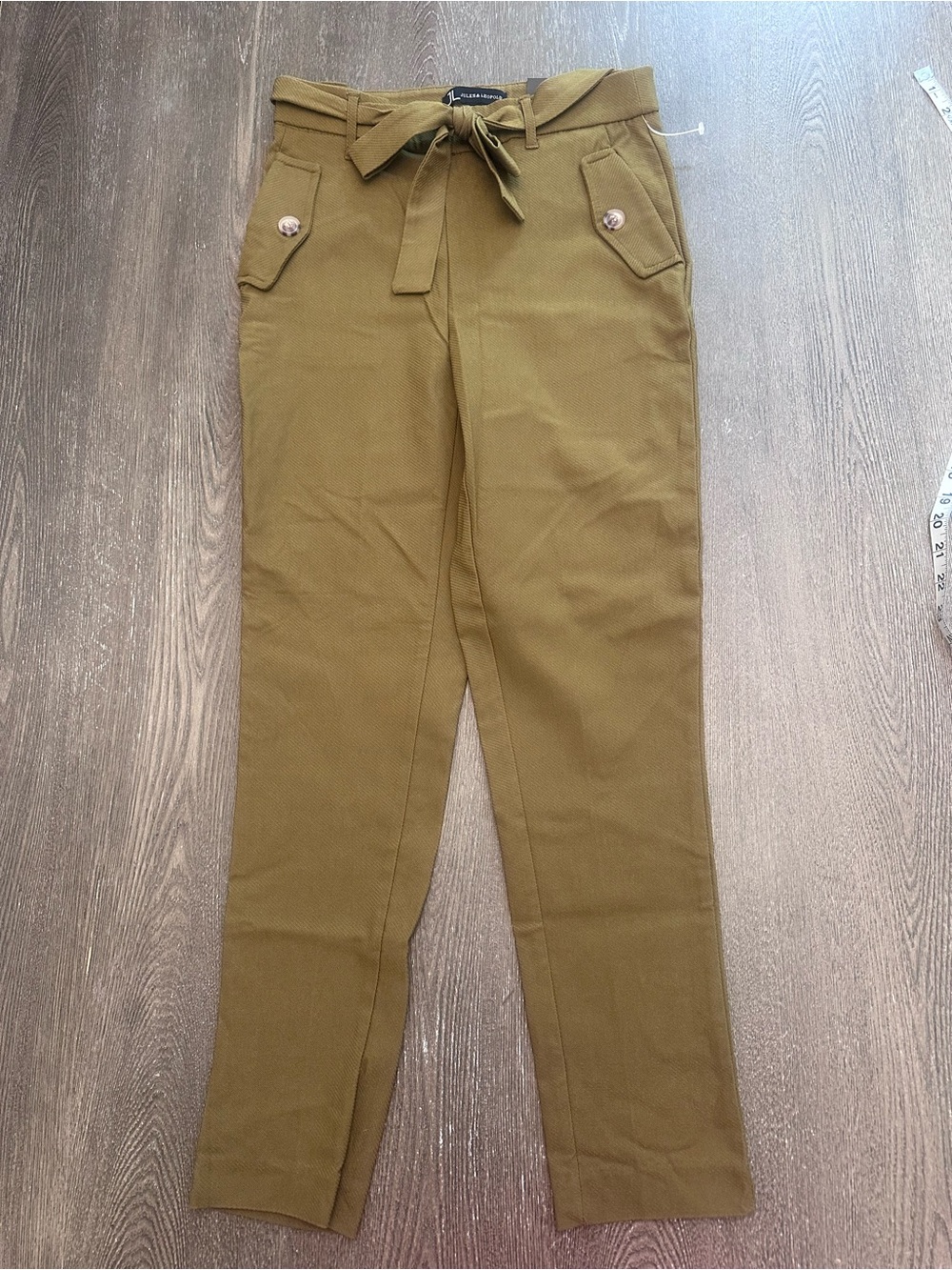NWT JULES AND LEOPOLD PULL ON SLIM LEG OLIVE TROUSERS - Size Small SKU:270